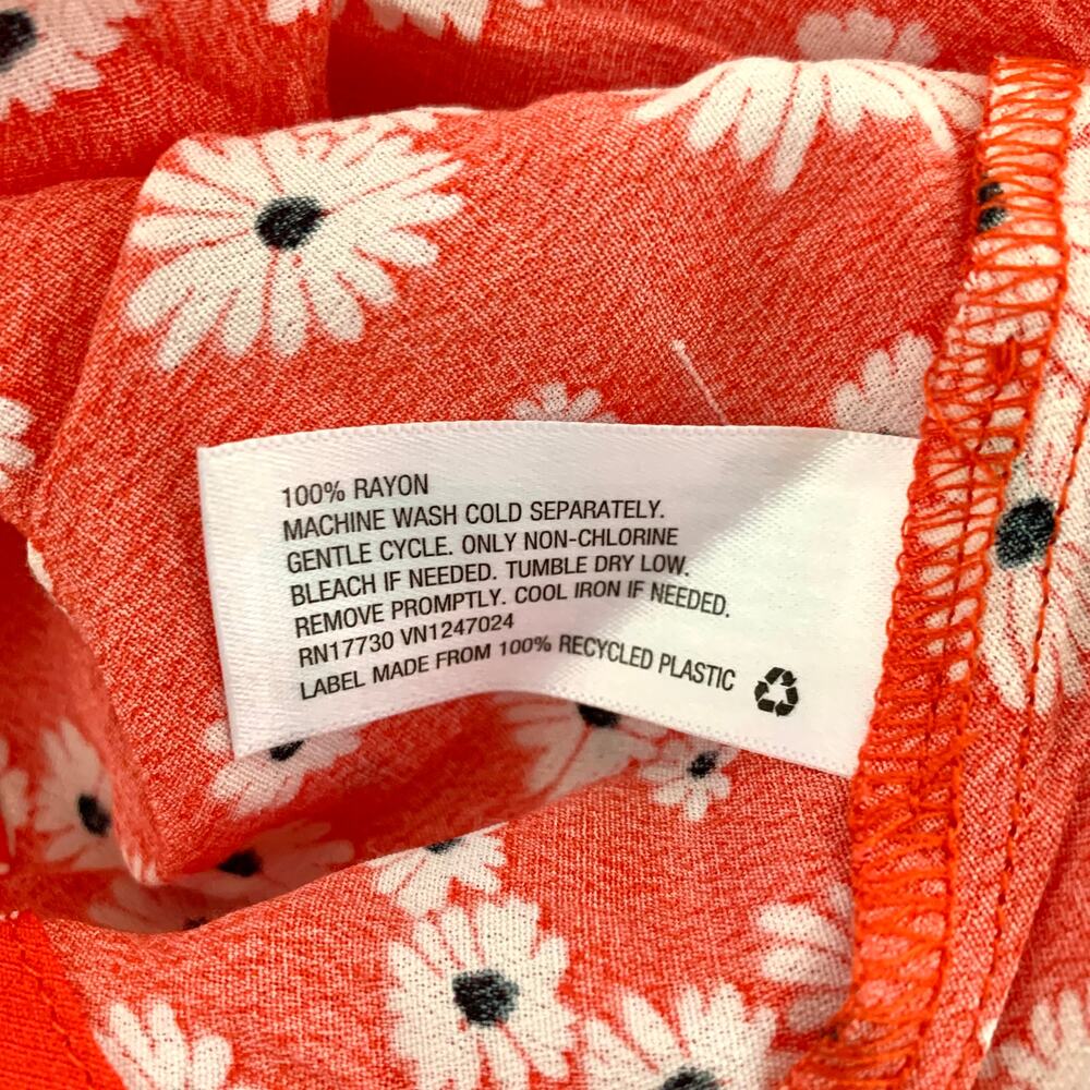 Rixo x Target Floral Puff Sleeve Swing Dress Red - Picture 11 of 12